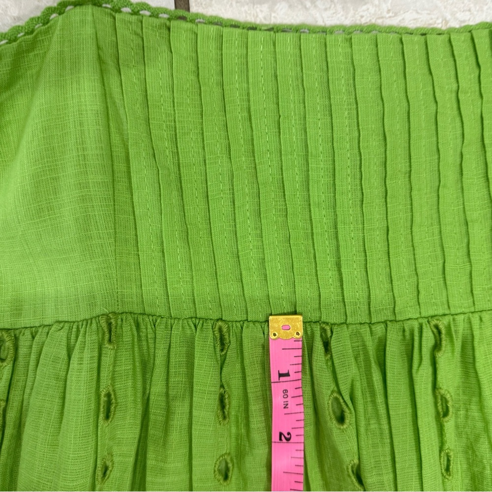 Zara Lime Green Textured Zara classic dress
